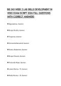BIS 245 WEEK 2 LAB SKILLS DEVELOPMENT IN VISIO EXAM SCRIPT 2026 FULL QUESTIONS WITH CORRECT ANSWERS