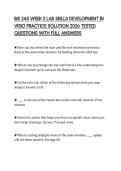 BIS 245 WEEK 2 LAB SKILLS DEVELOPMENT IN VISIO PRACTICE SOLUTION 2026 TESTED QUESTIONS WITH FULL ANSWERS