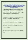 CDFM MODULE 1 EXAM LATEST 2026 ACTUAL EXAM WITH  COMPLETE QUESTIONS AND CORRECT DETAILED ANSWERS &lpar;100&percnt;  VERIFIED ANSWERS&rpar; &vert;ALREADY GRADED A&plus;&vert; &vert;&vert;PROFESSOR  VERIFIED&vert;&vert; &vert;&vert;BRANDNEW&excl;&excl;&excl;&vert;&vert;