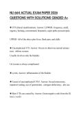 NU 664 ACTUAL EXAM PAPER 2026 QUESTIONS WITH SOLUTIONS GRADED A&plus;