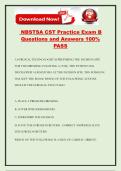 NBSTSA CST Practice Exam B Questions and Answers 100&percnt; PASS