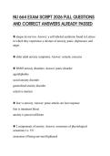 NU 664 EXAM SCRIPT 2026 FULL QUESTIONS AND CORRECT ANSWERS ALREADY PASSED