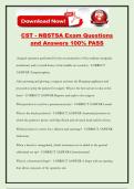 CST - NBSTSA Exam Questions and Answers 100&percnt; PASS