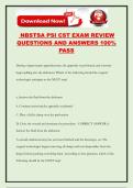 NBSTSA PSI CST EXAM REVIEW QUESTIONS AND ANSWERS 100&percnt; PASS