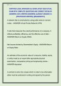 CERTIFIED LEGAL MANAGER ALA EXAM LATEST 2026 ACTUAL  EXAM WITH COMPLETE QUESTIONS AND CORRECT DETAILED  ANSWERS &lpar;100&percnt; VERIFIED ANSWERS&rpar; &vert;ALREADY GRADED A&plus;&vert;  &vert;&vert;PROFESSOR VERIFIED&vert;&vert; &vert;&vert;BRANDNEW&excl;&excl;&excl;&vert;&vert; 