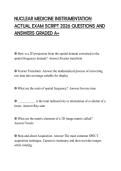 NUCLEAR MEDICINE INSTRUMENTATION ACTUAL EXAM SCRIPT 2026 QUESTIONS AND ANSWERS GRADED A&plus;