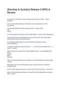 &lpar;Develop & Sustain&rpar; Release 3 IPPS-A Review Questions and Answers 100&percnt; Correct