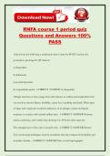 RNFA course 1 period quiz Questions and Answers 100&percnt; PASS