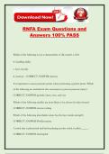 RNFA Exam Questions and Answers 100&percnt; PASS