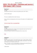 EDUC 701 APA Quiz &colon; &vert; Questions and Answers &vert; 2026 Update &vert; 100&percnt; Correct&period;