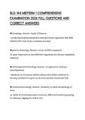 BLG 144 MIDTERM 1 COMPREHENSIVE EXAMINATION 2026 FULL QUESTIONS AND CORRECT ANSWERS
