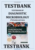 TEST BANK For Textbook Of Diagnostic Microbiology&comma; 6th Edition By Connie R&period; Mahon&comma; Verified Chapters 1 - 41&comma; Complete Newest Version