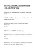 PMHNP EXAM COMPLETE QUESTION BANK AND ANSWER KEY 2026