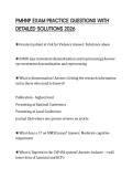 PMHNP EXAM PRACTICE QUESTIONS WITH DETAILED SOLUTIONS 2026