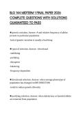BLG 144 MIDTERM 1 FINAL PAPER 2026 COMPLETE QUESTIONS WITH SOLUTIONS GUARANTEED TO PASS