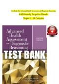 Advanced Health Assessment and Diagnostic Reasoning &ndash; Chapters 1&ndash;18 Complete Test Bank&comma; 4th Edition by Jacqueline Rhoads &ndash; Practice Questions with Answers
