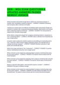 D005 &ndash; WGU EXAM QUESTIONS & UPDATED ANSWERS PASSED NEWEST VERSION