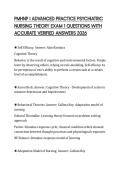 PMHNP I ADVANCED PRACTICE PSYCHIATRIC NURSING THEORY EXAM 1 QUESTIONS WITH ACCURATE VERIFIED ANSWERS 2026