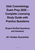 Utah Cosmetology Exam Prep 2026 &vert; Complete Licensing Study Guide with Practice Questions PDF