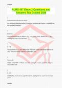 NURS 407 Exam 2 Questions and Answers Top Graded 2026
