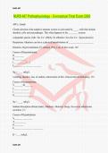 NURS 407 Pathophysiology - Conceptual Final Exam 2026