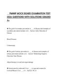PMHNP MOCK BOARD EXAMINATION TEST 2026 QUESTIONS WITH SOLUTIONS GRADED A&plus;