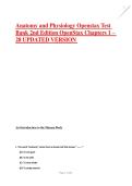 Anatomy and Physiology Openstax Test Bank 2nd Edition OpenStax Chapters 1 &ndash; 28 UPDATED VERSION 