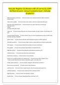 Vascular Registry CCI Review with all Correct & 100&percnt; Verified Answers &vert;Actual Complete Exam &vert;Already Graded A&plus;