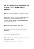 NUR 180 FINAL HONDROS EXAMINATION TEST 2026 FULL QUESTIONS AND VERIFIED ANSWERS