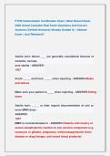 PTCB Immunization Certification Exam &vert; Most Recent Exam  2026 Actual Complete Real Exam Questions And Correct  Answers &lpar;Verified Answers&rpar; Already Graded A&plus; &vert; Newest   Exam &vert; Just Released&excl;&excl;