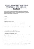 ATI Medical-Surgical Nursing Proctored Exam &ndash; ATI Practice Questions with Certified Answers