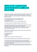 ABPD STUDY GUIDE EXAM QUESTIONS WITH COMPLETE SOLUTIONS 