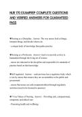 NUR 170 EXAMPREP COMPLETE QUESTIONS AND VERIFIED ANSWERS FOR GUARANTEED PASS