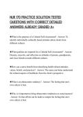 NUR 170 PRACTICE SOLUTION TESTED QUESTIONS WITH CORRECT DETAILED ANSWERS ALREADY GRADED A&plus;