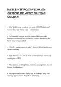 PMK-EE E5 CERTIFICATION EXAM 2026 QUESTIONS AND VERIFIED SOLUTIONS GRADED A&plus;