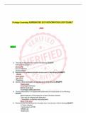 Portage Learning NURS 231 Pathophysiology Ultimate Exam Bundle &lpar;A&plus; Verified&rpar;