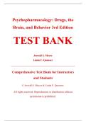 Complete Test Bank - Psychopharmacology&colon; Drugs&comma; the Brain&comma; and Behavior&comma; 3rd Edition &ndash; Jerrold S&period; Meyer&comma; Linda F&period; Quenzer &ndash; ISBN 9781605355559 &lpar;All Chapters Covered 1&ndash;20&rpar;