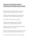PMK-EE E5 TEST BANK 2026 PRACTICE QUESTIONS AND ANSWERS ALREADY PASSED