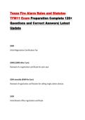 Texas Fire Alarm Rules and Statutes TFM11 Exam Preparation Complete 120&plus; Questions and Correct Answers&vert; Latest Update