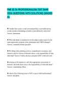 PMK EE E6 PROFESSIONALISM TEST BANK 2026 QUESTIONS WITH SOLUTIONS GRADED A&plus;