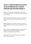 PMK EE E7 CAREER INFORMATION EXAM 2026 ACTUAL EXAMINATION TEST COMPLETE QUESTIONS AND SOLUTIONS GRADED A&plus;