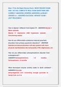 Step 1 First Aid Rapid Review Exam &vert; MOST RECENT EXAM   2026  ACTUAL COMPLETE REAL EXAM QUESTIONS AND             CORRECT ANSWERS &lpar;VERIFIED ANSWERS&rpar; ALREADY  GRADED A&plus; &vert; ASSURED SUCCESS &vert; NEWEST EXAM &vert;                    JUST RELEASED&excl;&excl;