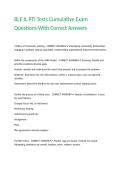 BLE IL PTI Tests Cumulative Exam Questions With Correct Answers