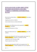 JP EXAM STUDY GUIDE &lpar;MRT&rpar; WITH REVISION QUESTIONS AND 100- CORRECT VERIFIED ANSWERS WELL RATED 