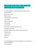 NUR 242 MED SURG EXAM 3 FINAL PAPER TEST QUESTIONS AND SOLUTIONS 2025