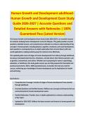 Human Growth and Development Adulthood - HUMAN GROWTH AND DEVELOPMENT EXAM STUDY GUIDE 2026-2027 ACCURATE QUESTIONS AND CORRECT DETAILED ANSWERS WITH RATIONALES &vert;&vert; 100&percnt; GUARANTEED PASS <BRAND NEW VERSION>
