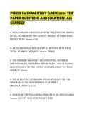 PMKEE E6 EXAM STUDY GUIDE 2026 TEST PAPER QUESTIONS AND SOLUTIONS ALL CORRECT