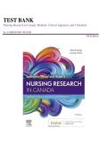 Test Bank &ndash; Nursing Research in Canada &lpar;5th Edition&rpar; by Mina Singh et al&period; &vert; Chapters 1&ndash;21 Complete