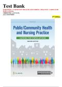 Public&sol;Community Health & Nursing Practice 2nd Edition Test Bank &ndash; Complete Q&A&comma; Chapter Reviews&comma; and NCLEX&reg; Prep for Population Health Care