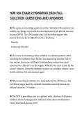 NUR 160 EXAM 2 HONDROS 2026 FULL SOLUTION QUESTIONS AND ANSWERS